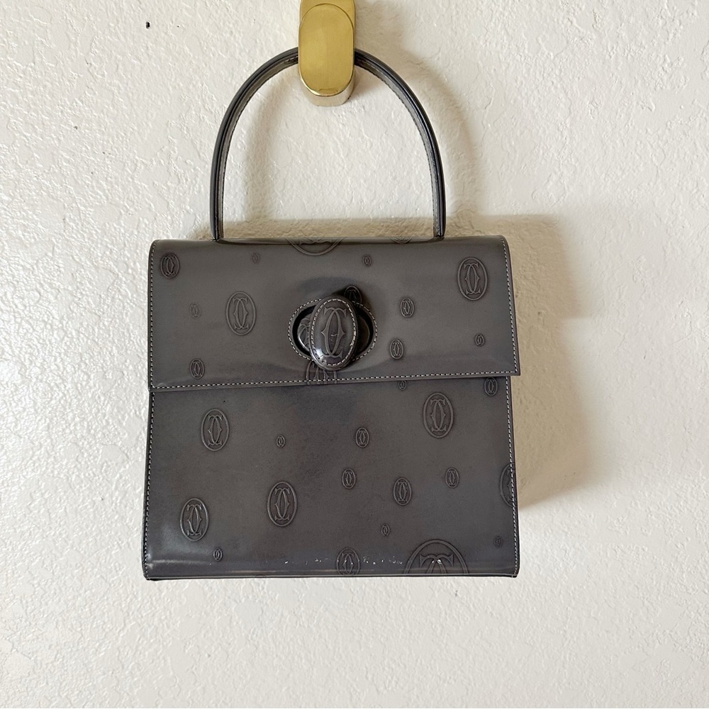 Authentic Cartier Happy Birthday handbag in monogram patent leather - Picture 2 of 10